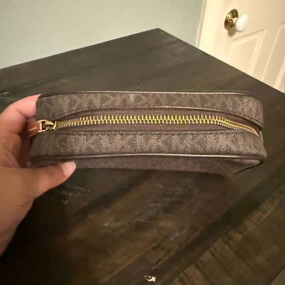 Michael Kors Brown Cosmetic Bag - Picture 2 of 4